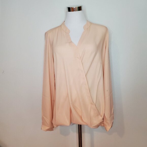 Krisa Blouse Ballet Size S Surplice Long Sleeve Sheer Made in USA - Picture 6 of 9